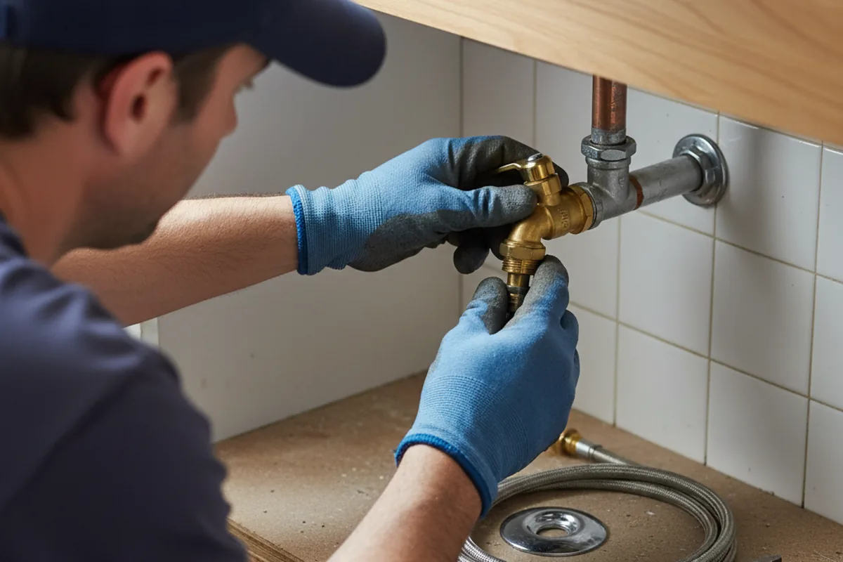 Shutoff valve and fitting work during Emergency Plumbing in Verona Beach